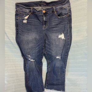 Maurices Straight Leg Distressed Jeans